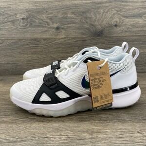 Nike Air Zoom Diamond Elite Mens Size 13 White Black Training Shoes DZ0503 103